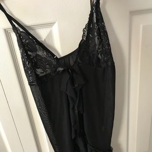 Women's Black Lingerie Lace Dress Small